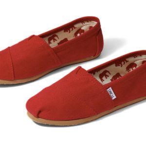 Red Canvas Classic Toms